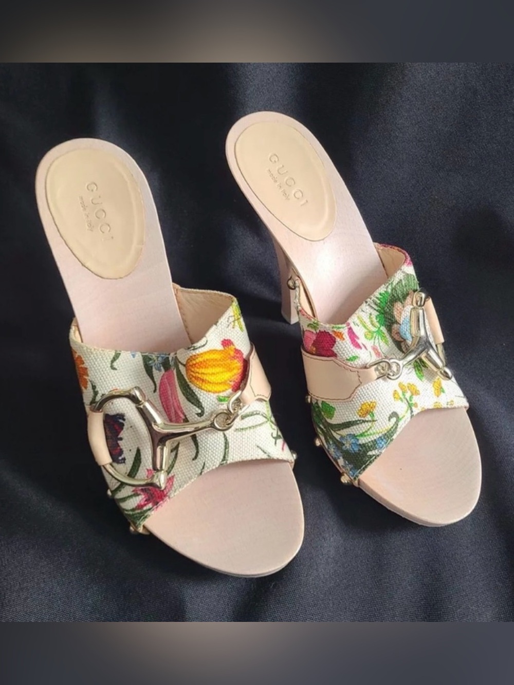 Gucci Floral Heels - Multicolor - Picture 5 of 5